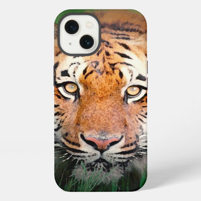 Coque iPhone Yeux de Tigre (Verso)