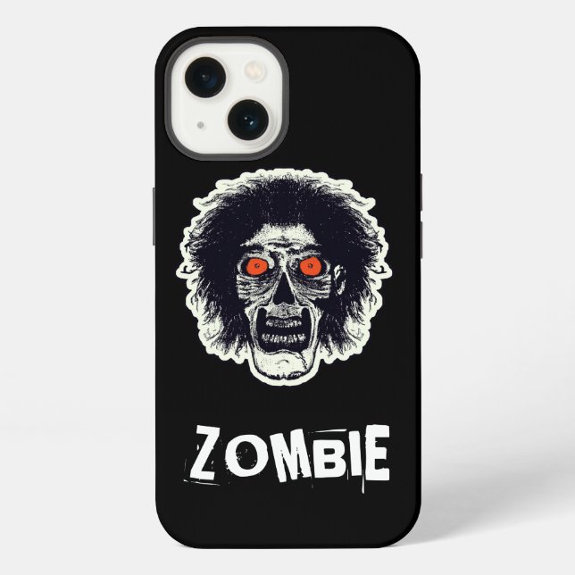 Coque iPhone Yeux orange ZOMBIE (Verso)