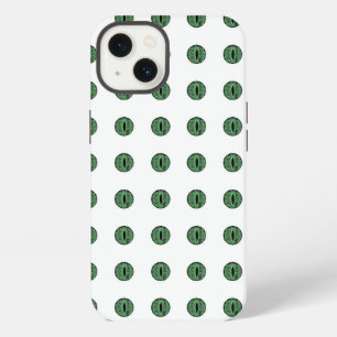 Etui iPhone 13 Yeux verts à pois pour Halloween