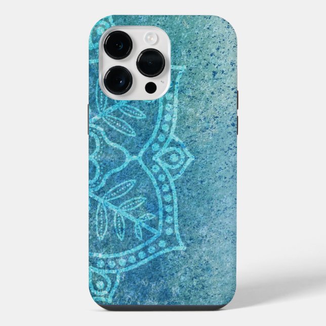 Coque iPhone Yoga Mandala Boho Esprit du corps mental (Verso)