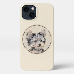 Etui iPhone 13 Yorkshire Terrier Puppy Peinture Chien original
