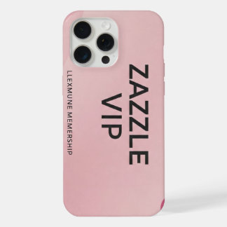 Coque iPhone 15 Pro Max Zazzle VIP coques roses