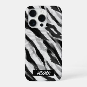 Coque iPhone 16 Pro Zebra Black White
