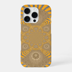 Coque iPhone 16 Pro Zéphyr Doré : Élégance en Jaune Doré et Chrome