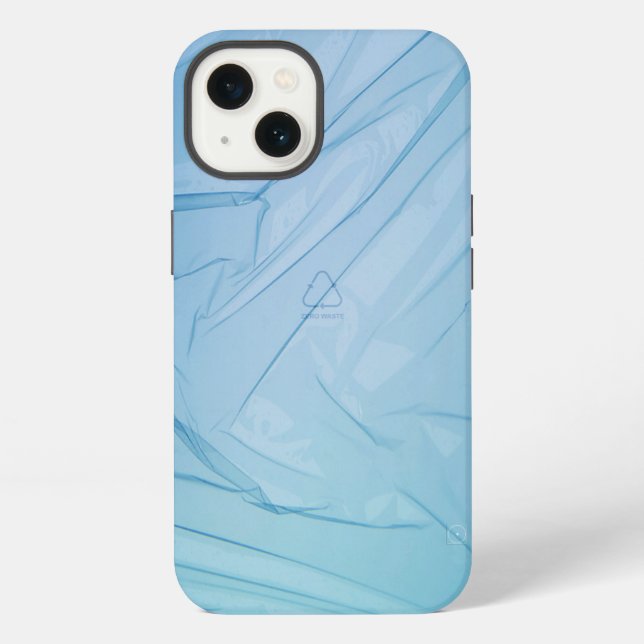 Coque iPhone Zéro Déchet (Bleu Océan) (Verso)