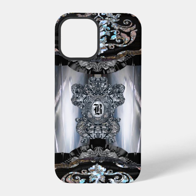 Coque iPhone Zibacho Élégant Monogramme  (Verso)