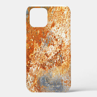 Coque iPhone 12 zinc rouillé : arrière - plan de texture grunge.