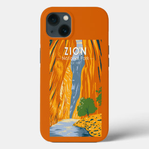 Etui iPhone 13 Zion National Park Utah The Narrows Vintage