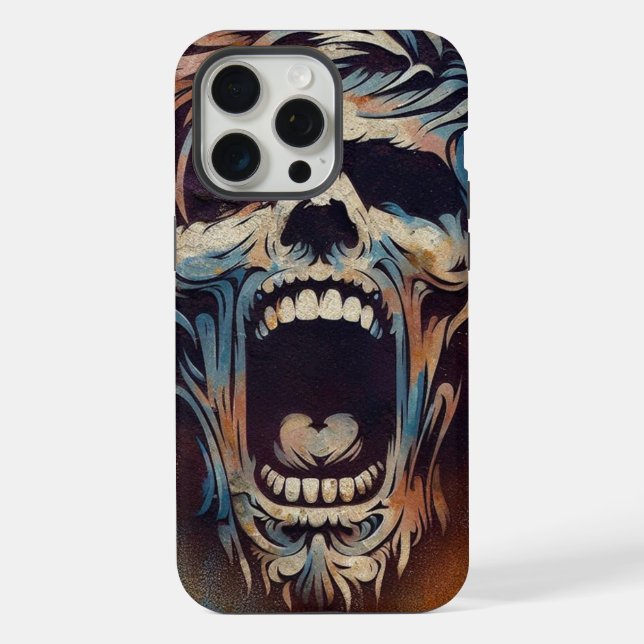 Coque iPhone Zombie hurlant (Verso)
