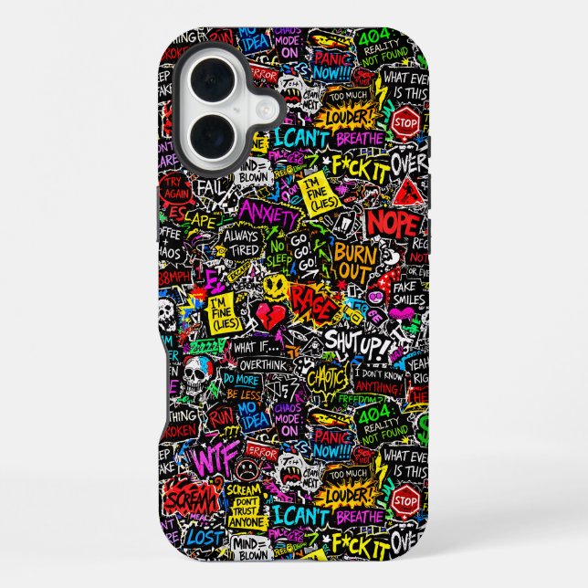 Coque iPhone ZOYNKLAB Experiment 0047025 Chaos (Verso)