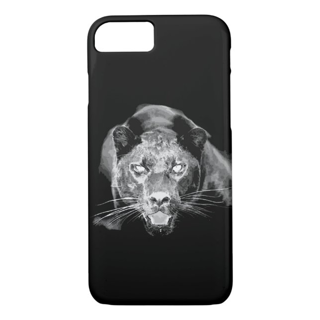 Coque Jaguar noir et blanc pour iPhone 7 (Dos)