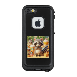 COQUE LifeProof FRÄ’ POUR iPhone SE/5/5s  アライグマくんのティータイム