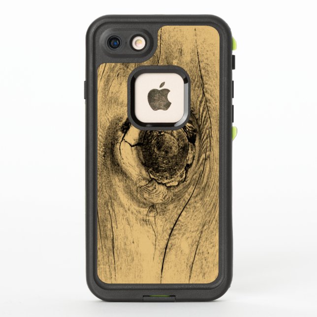 Coque LifeProof Pour iPhone Ancien noeud d'arbre séché (Dos)