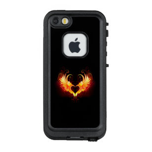 Coque LifeProof FRÄ’ Pour iPhone SE/5/5s Angel Fire Heart with Wings
