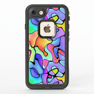 Aquarelle Pastel et stylo Abstrait