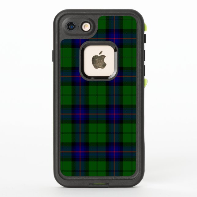 Coque LifeProof Pour iPhone Armstrong tartan bleu et vert plaid (Dos)