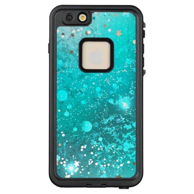Coque LifeProof Pour iPhone Arrière - plan à huile Turquoise de la menthe (Dos)