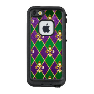Coque LifeProof FRÄ’ Pour iPhone SE/5/5s Arrière - plan de bijoux Mardi Gras