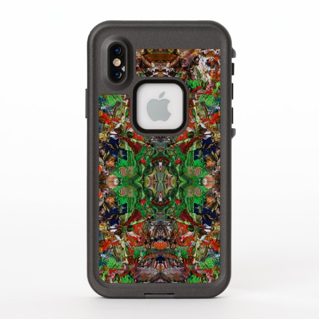 Coque LifeProof Pour iPhone Artist’s Palette: Expressive Paint Stroke Pattern (Dos)