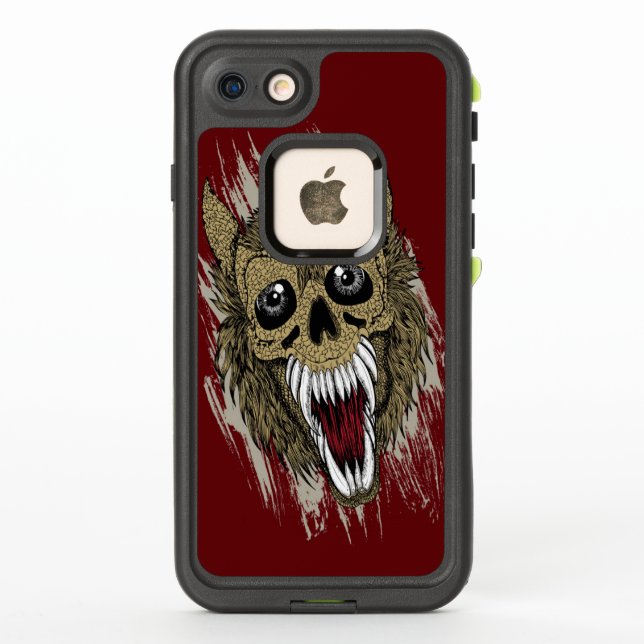 Coque LifeProof Pour iPhone Bête Helen sur rouge (Dos)