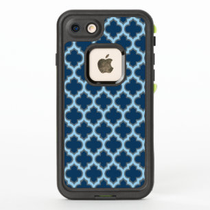 Bleu et Bébé Bleu Trellis, treillis, Quatrefoil