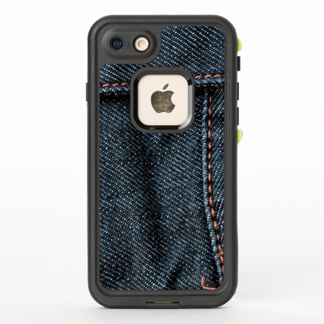 Coque LifeProof Pour iPhone Blue Jean Stitching (Dos)