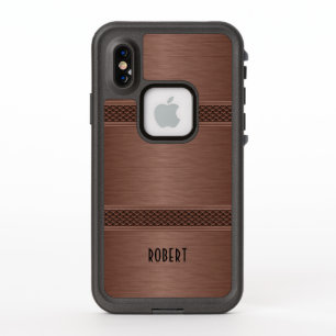 Brown texture fausse métallique