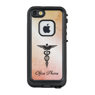 Coque LifeProof FRÄ’ Pour iPhone SE/5/5s Caduceus Médicale Look de marbre rustique