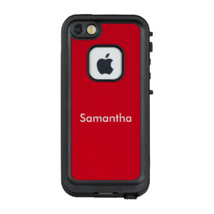 Coque LifeProof FRÄ’ Pour iPhone SE/5/5s Caisse personnalisée rouge-foncé de téléphone