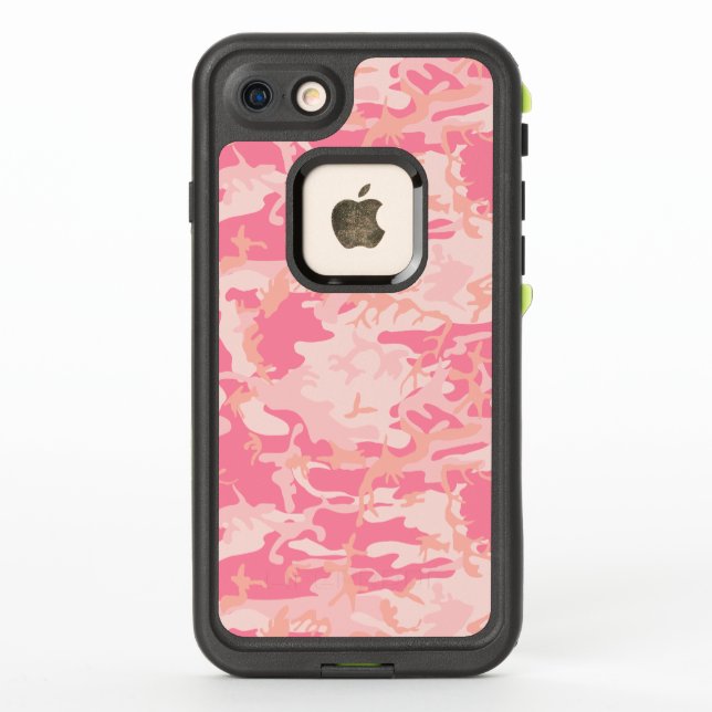 Coque LifeProof Pour iPhone Camouflage rose, Militaire, Armée (Dos)
