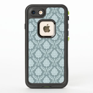Canard Motif Damask Rococo Œuf Bleu+Turquoise