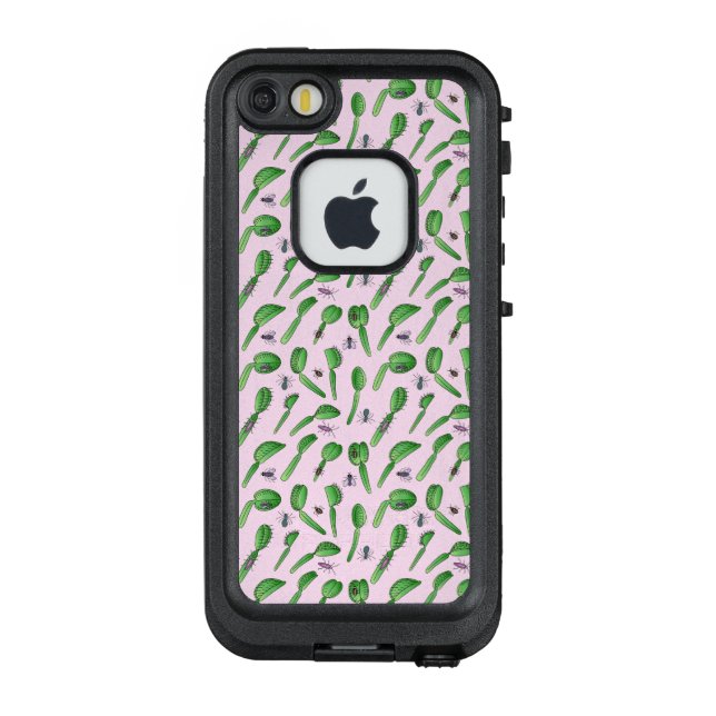 Coque LifeProof Pour iPhone Carnivores rose (Dos)
