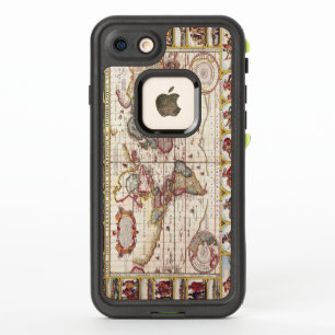 Carte antique du Monde Connu Circa 1652