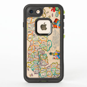 Carte antique vintage du Japon