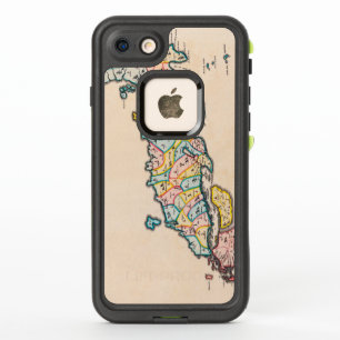 Carte antique vintage du Japon vers 1655