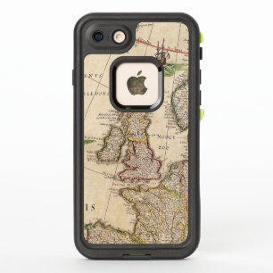 Carte antique vintage du Royaume-Uni