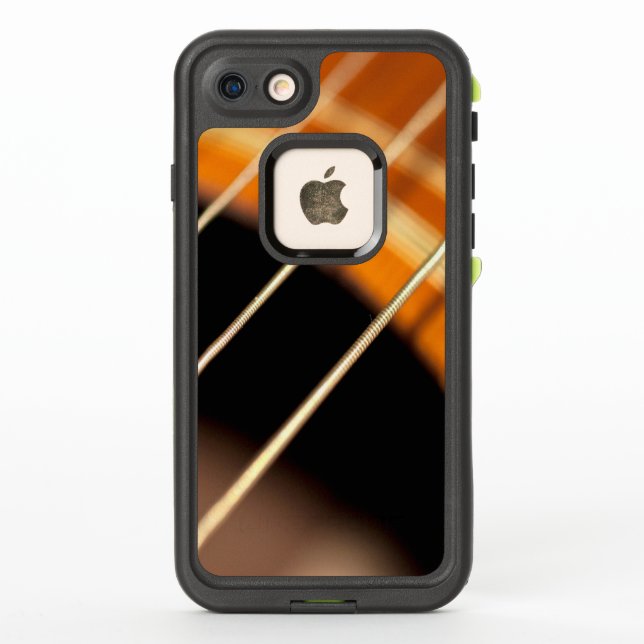 Coque LifeProof Pour iPhone Chaînes de guitare acoustique en vibration (Dos)
