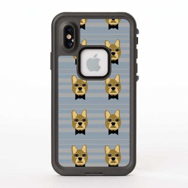Coque LifeProof Pour iPhone Chien-taureau Brown, Grilles (Dos)