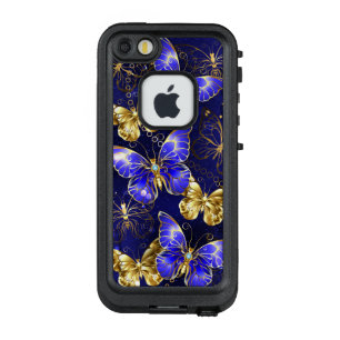 Coque LifeProof FRÄ’ Pour iPhone SE/5/5s Composition avec papillons Sapphire
