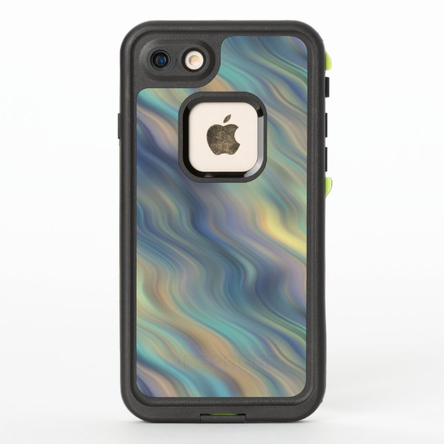 Coque LifeProof Pour iPhone Courants Pastel Swirling Abstraits (Dos)