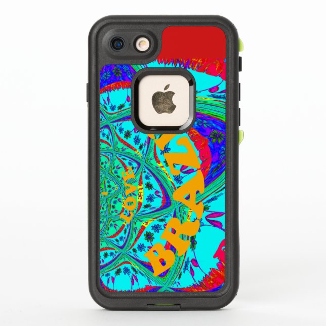 Coque LifeProof Pour iPhone Créez votre propre Samba Brésil couleurs amusantes (Dos)