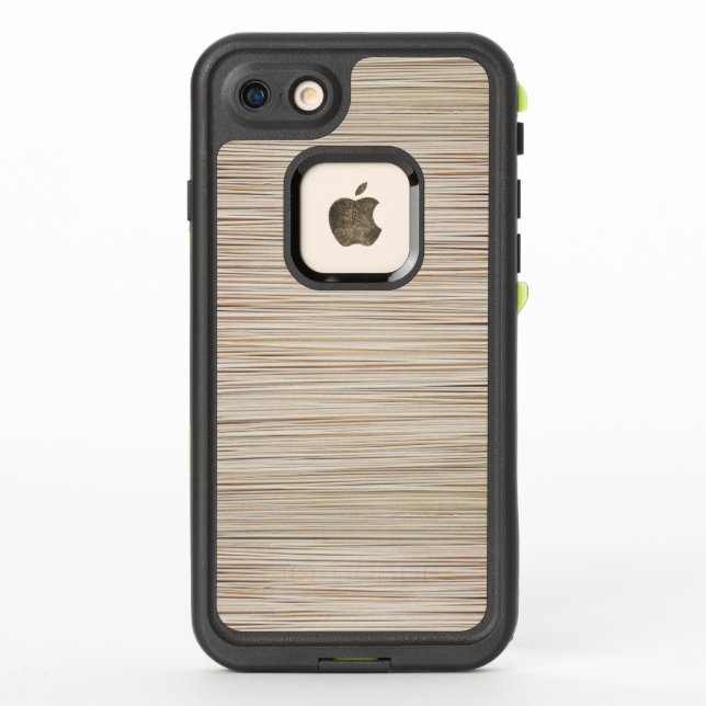 Coque LifeProof Pour iPhone Design de lignes brunes abstraites (Dos)