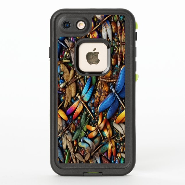 Coque LifeProof Pour iPhone Dragonflies Lifeproof Case (Dos)