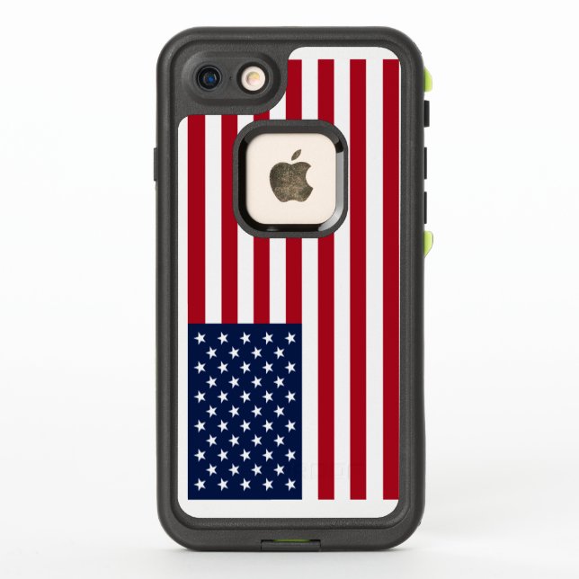Coque LifeProof Pour iPhone Drapeau américain (Dos)