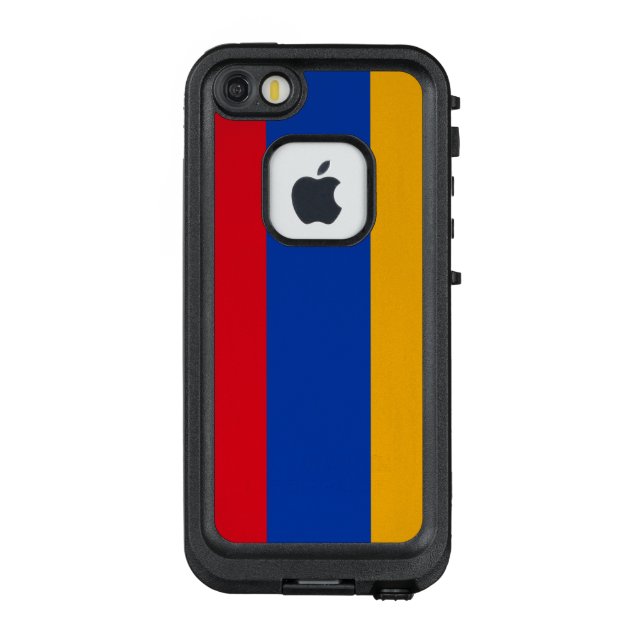 Coque LifeProof Pour iPhone Drapeau arménien patriotique (Dos)