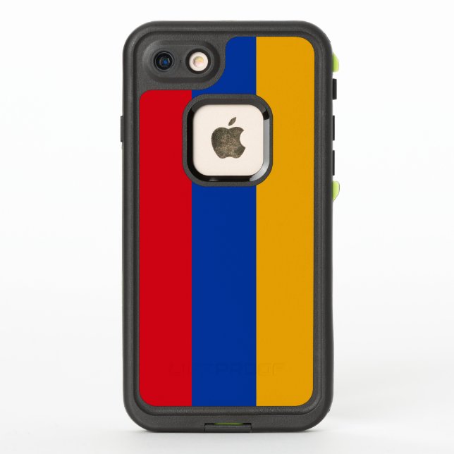 Coque LifeProof Pour iPhone Drapeau arménien patriotique (Dos)