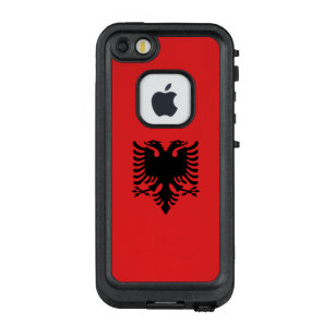 Coque LifeProof FRÄ’ Pour iPhone SE/5/5s Drapeau patriotique albanais