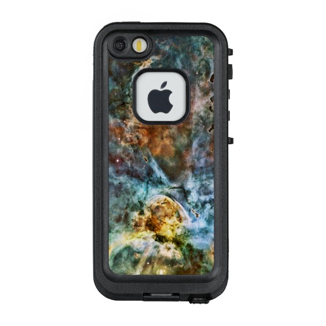 Coque LifeProof Pour iPhone Espace : Nébuleuse et planète, Lune et étoiles (Dos)