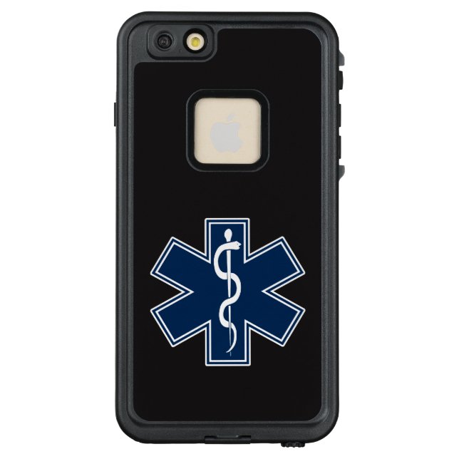Coque LifeProof Pour iPhone Étoile bleue de l'infirmier EMT SME de la vie (Dos)