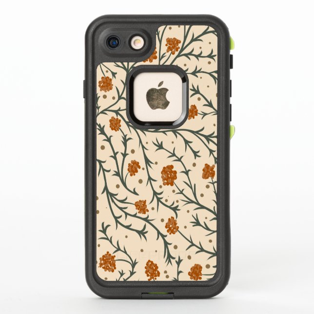 Coque LifeProof Pour iPhone Evergreen Kisses Under the Mistletoe Heart (Dos)